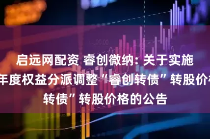 启远网配资 睿创微纳: 关于实施2024年年度权益分派调整“睿创转债”转股价格的公告